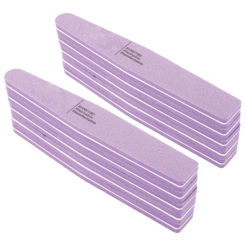 BESTYASH 10 piezas Bloques para Uñas de Esponja Doble Cara Lavables Limas de Manicura y Pedicura Pulidores para Uñas Acrílicas y Naturales Uso Profesional y Doméstico para Dedos de Manos y
