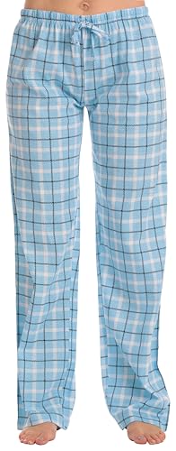 Image of Just Love Women's Buffalo Plaid Pajama Pants, 100% Cotton Jersey Knit Sleep and Lounge PJ Bottoms