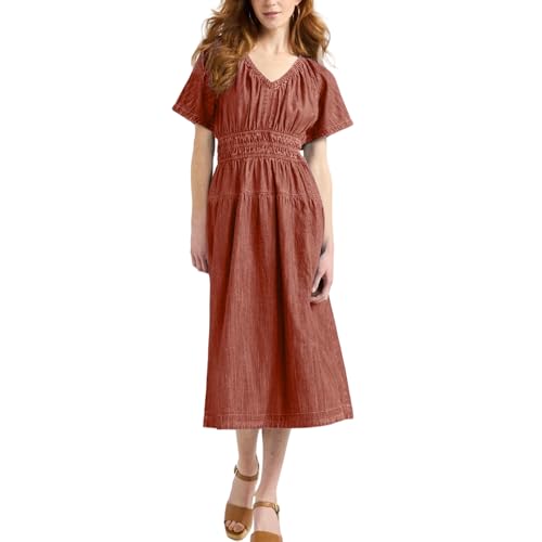 Robe pour femme col en V pour rayonner de confiance lors de vos rendez-vous