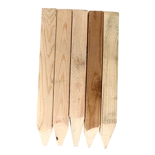 TOYANDONA Estacas De Madera Molida para Jardín y Parque – 5 Unidades, Soportes Resistentes para Bordes De Macizos De Flores, Uso Exteriores y Patios, Diseño Pulido y Práctico