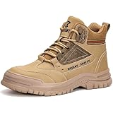Stillithou Work Boots, Non-Slip Steel Toe Cap Boots, Puncture Resistant Sole, Lightweight & Comfortable for Industrial Construction Work