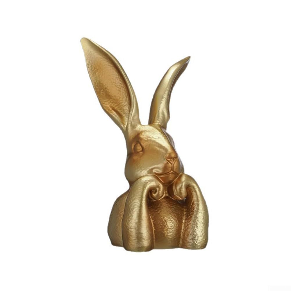 Décoration de table de Pâques avec la figurine de lapin en résine style vintage de 22cm
