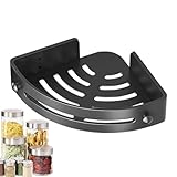 Mensola angolare per doccia - Stoccaggio angolare per doccia, mensola organizer per doccia | Conservazione degli organizzatori del bagno, organizer da bagno senza perforazione, angolo ripiano