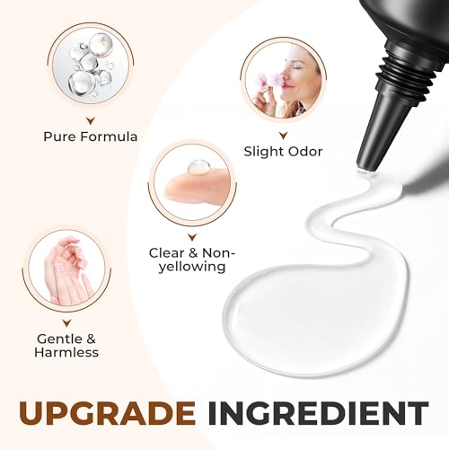 Image of UNA GELLA Super Strong Nail Glue 2Pcs*10ml Semi Solid | Nail Glue for Press Ons No Lamp Needed 10s Quick Drying Solid Nail Glue Gel for Acrylic Fake Nails Extensions Long Lasting