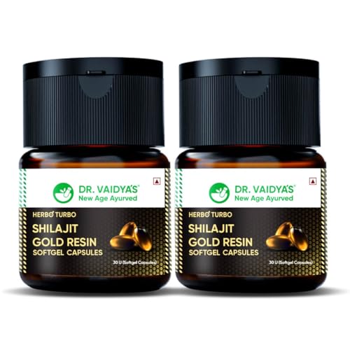 Dr Vaidya’s Shilajit Gold Resin Softgel Capsule | Improve Stamina & Performance | 100% Pure Himalayan Shilajit | No Known Side Effects | 30 capsules (Pack of 2) (B0DDTHNT5S) Amazon Price History, Amazon Price Tracker