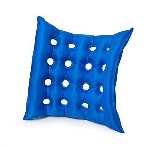 lifevv Air Inflatable Seat Cushion 17" X 17", Hemorrhoid Treatment, Bed Sores, Coccyx & Tailbone Pain, Pilonidal Cyst Perineal Pain, Child Birth, Prostatitis, etc - Thumbnail 2