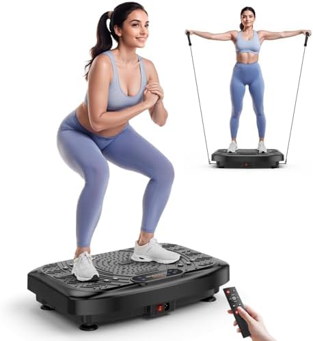 Vibration Plate Exercise Machine Weight Loss, Full Body Workout V...