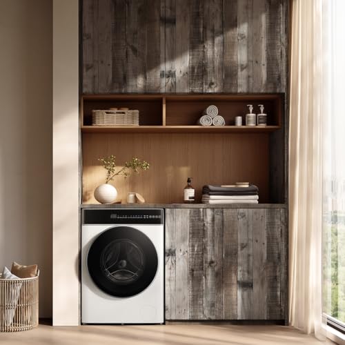 Image of Livebor Gray Wood Peel and Stick Wallpaper Wood Wallpaper 17.7 inchx 120 inch | Wood Contact Paper Shiplap Wood Wallpaper Peel and Stick Wooden Wall Rustic Distressed Plank for Walls and Countertops
