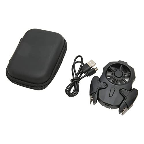 Naroote AK03 Controlador de Juegos Móvil Radiador de Juegos Portátil para, Ventilador de Refrigeración con Luz RGB para Teléfonos Móviles de 2,6 a 3,5 Pulgadas, Material ABS - imagen 4