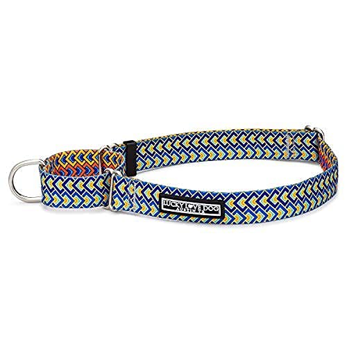 Lucky Love Dog Martingale Dog Collar - Adjustable, No-Slip, Durable, & Soft Webbing Collar for Male and Female Dogs Ideal for Training & Walking -