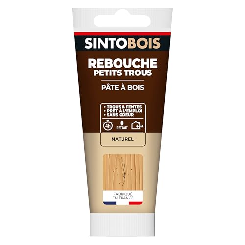 SINTO - Rebouche Petits Trous - Pâtes à Bois Sans Odeur - Prêt à l'Emploi -...