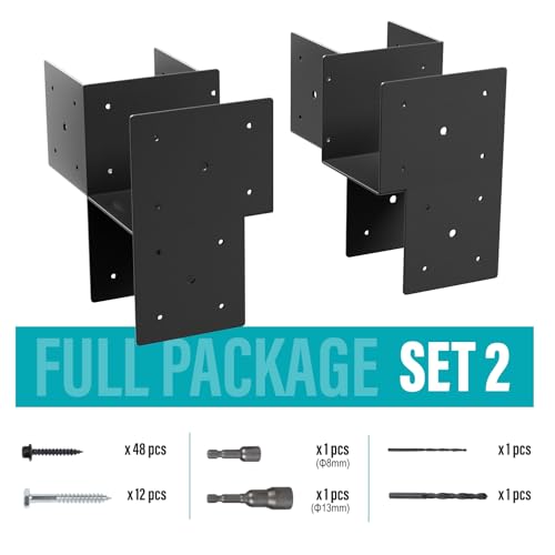 BTRAM 2 Pack 6x6 Heavy Duty Corner Post Cap Tie Bracket for Gazebo, Deck by BTRAM - Used condition - Image 8
