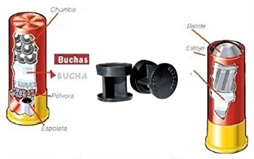 Buchas plásticas para recarga cartucho metal calibre 40