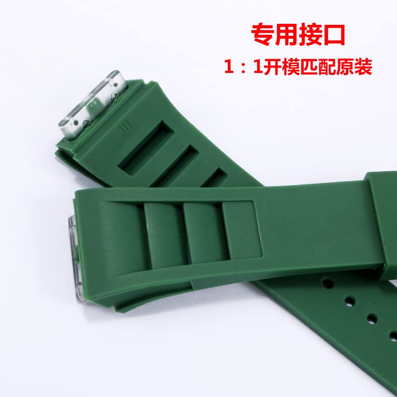 Correa de reloj de silicona de goma para la serie RICHARD MILLE RM011, accesorios de cinta de silicona, correa de reloj para hombre de 25-20mm
