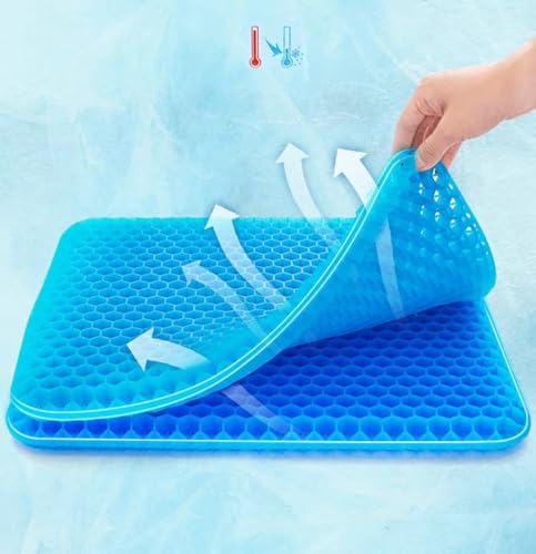 Coussin de siège en gel double épaisseur de qualité supérieure ergonomique