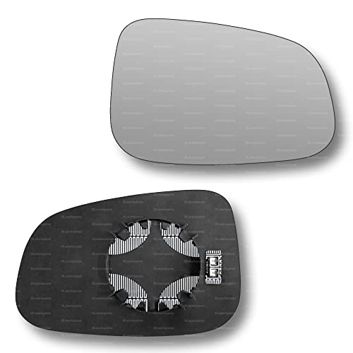 Less4spares Replacement Wing Mirror Glass Right Compatible with Volvo V40 2012-2019 CLIP-ON Driver Off side Heated Convex