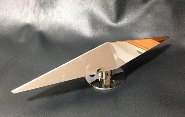 鏡面ステンレス製 中型車用 17.5インチ 一文字 ホイールスピンナー 2個