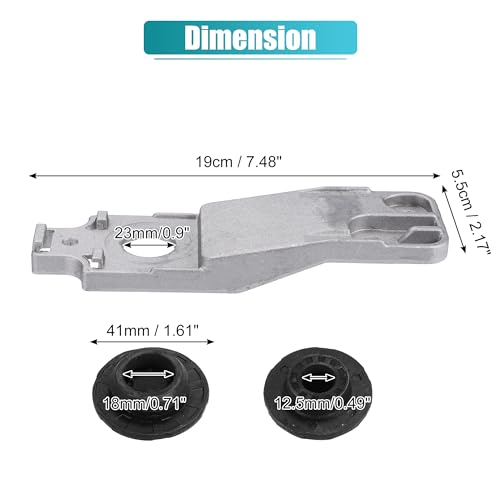X AUTOHAUX 2set Lower Radiator Bracket with Rubber Cushion Bushing Radiato for Chevrolet Impala 2014-2020 for Chevy Malibu 2013-2015 for Buick LaCrosse Regal No.23120323/13314009/23120322