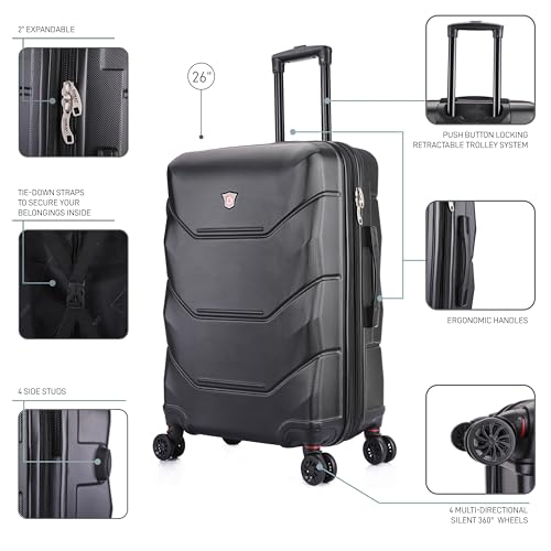 DUKAP ZONIX 26-Inch Medium Hardside Luggage
