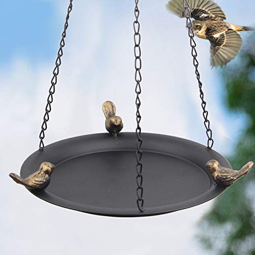 Kimdio Bird Feeder Hanging Tray, Seed Tray for Bird Feeders/Bird Bath, Outdoor Garden Backyard Decorative Great for Attracting Pet Hummingbird Feeder