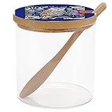 Jedes Gewürzglas wird mit einer auslaufsicheren Holzabdeckung geliefert, die eine sichere luftdichte Versiegelung bietet, um Flüssigkeitsaustritt, Staub und Feuchtigkeit zu verhindern, um die Gewürze für eine längere Zeit frisch zu halten.