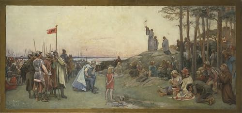 Toile Saint Anschaire Cederström grand format 60x90 pour salon vide