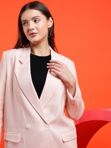 Image of KOTTY Womens Cotton Blend Standard Length Elegant Style Coat - Classic Style with Modern Detailing