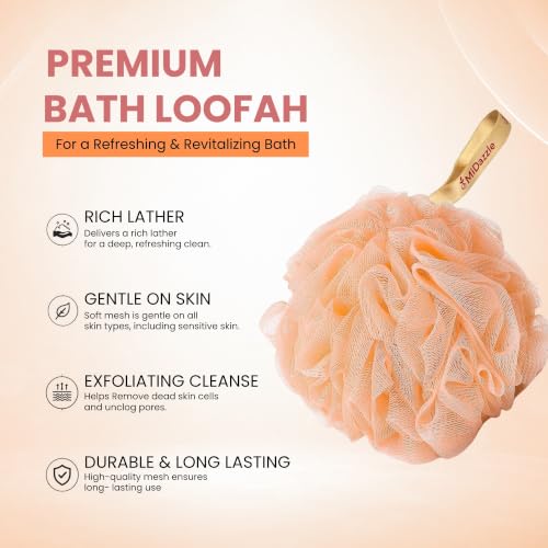 Omidazzle Midazzle Luxury Loofah Bathing Sponge Exfoliator Scrubber - Image 3