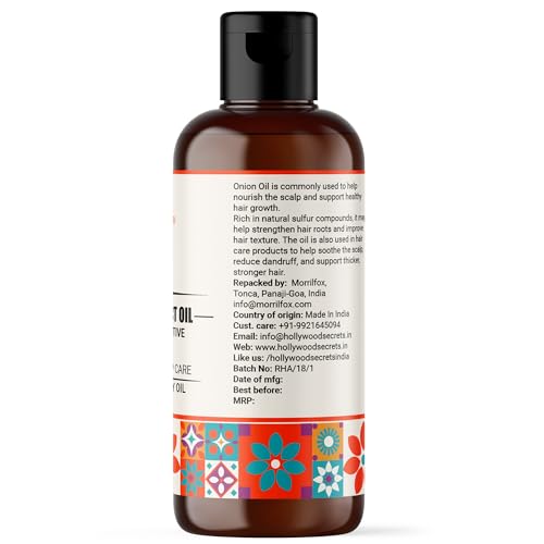 Image of Organic Pure Onion Oil Hair Growth Anti-Hair Fall Beard Growth100 ml