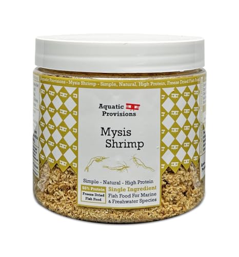 Mysis Fish Food 2.5 oz, Freeze Dried, for Freshwater and Marine Aquarium Fish