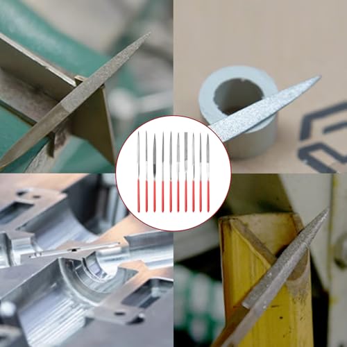 Miniatura 4 de Juego De 10 Limas De Diamante Para Madera, Joyas, Metal, Piedra Y Accesorios Para Impresora 3d 10 Modelos