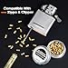 100Pcs Lighter Flints Refills, Premium Replaceable Flint Pen Cartridges, Compatible for Zippo & Clipper Lighters, Fast Ignition, Long-Lasting & Durable WLUOGCU