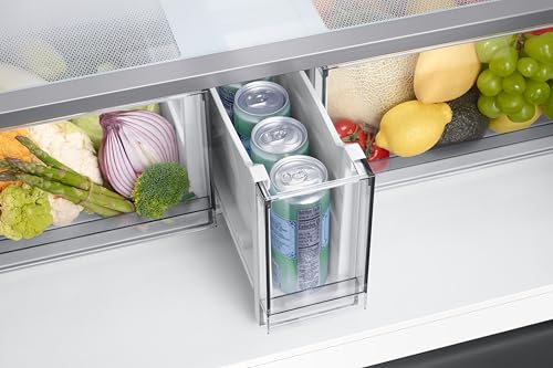 Image of Samsung 650 L, Convertible, Digital Inverter, Frost Free, French Door Refrigerator (RF65DB90BD12TL, White, Clean White)