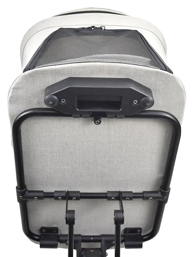 Image of ROODO 2026 Upgraded Version 3 in 1 Dog Cat Stroller with Detachable Carrier Lightweight Folding Portable All Terrain Pet Travel System Puppy Kitty Doggie Bunny Stroller for 30lbs(Light Khaki)
