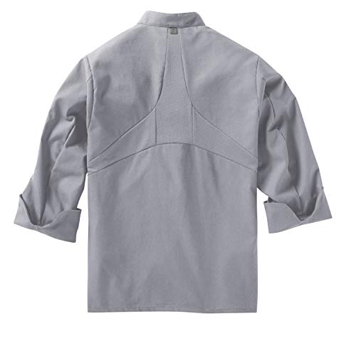 Image of Red Kap Men's Long Sleeve Ten Button Chef Coat with Mimix and Oilblok
