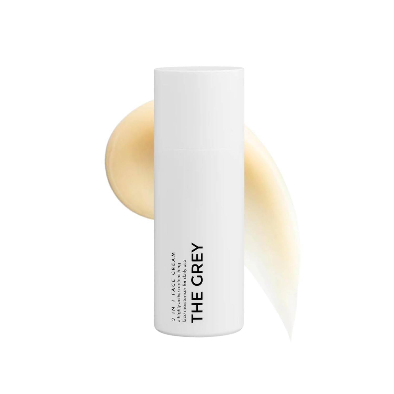 The Grey 3 in 1 Face Cream For Men | Restorative Anti Aging Wrinkle Facial Cream With Squalene & Blue Sea Kale | Deeply Hydrates, Firms, & Renews Dry Skin, Softens & Minimizes Signs of Aging 1.7oz