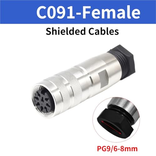 Conector M16 hembra C091 de 2 pines PG9: Evite desconexiones en su cableado 2
