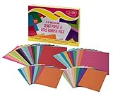 350tlg Bastelset Buntpapier DIN A4 A5 tolles Bastelpapier kindgerecht ungiftig Kartonpapier Kartenpapier Fotokarton Tonpapier Bastelpappe Basteln Schule Weihnachten Kinder Geschenkidee