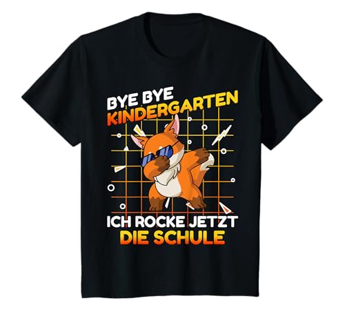 Schulkind 2022 Junge Fuchs Schulanfang Jungen Kleidung T-Shirt