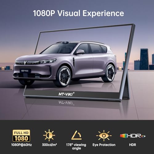 Image of MT-VIKI Laptop Screen Extender, 14'' FHD 1080P USB-C Portable Monitor