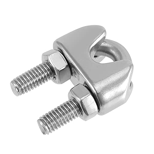 Funsuei 20 Pack 3/8 Inch Wire Rope Clamp thumb #4