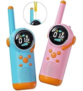 Selvim Walkie Talkies for Children [Multiple KM Range & 8 Channel], Walkie Talkie with LCD Picture...