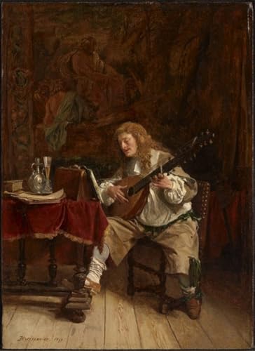 Toile Murale Abstraite Il Musicista Meissonier : Rompez la Monotonie du Salon