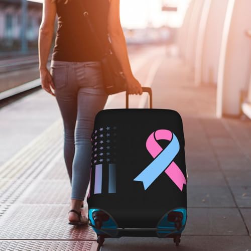 Travel Luggage Cover Sudden Infant Death Syndrome Awarenes Fashion Washable Baggage Suitcase Protector Fit For Luggage Large 7