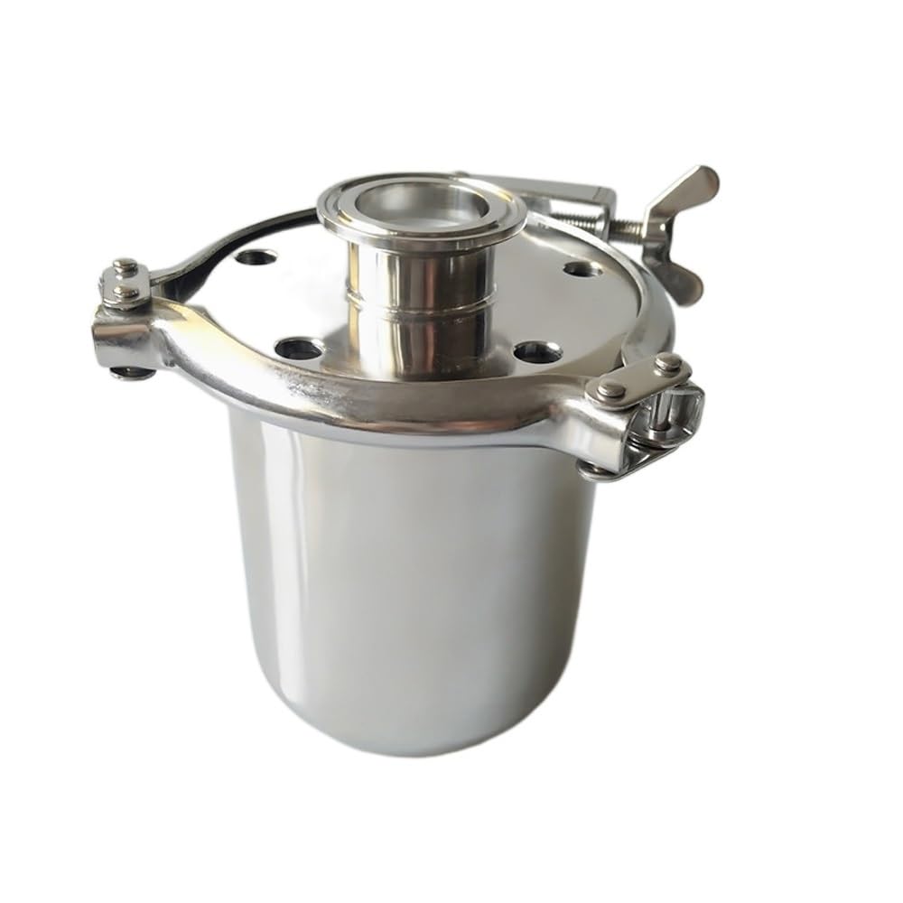 FALKIN Passend for 38/51 mm Rohr-Außendurchmesser x 1,5 Zoll, 2 Zoll Tri-Clamp, 2,5 Zoll Filter, Sanitär-Entlüfter, 304 Edelstahl, selbstgebraut (Color : 76mm Barrel OD, Size : Fit 38mm Pipe OD)