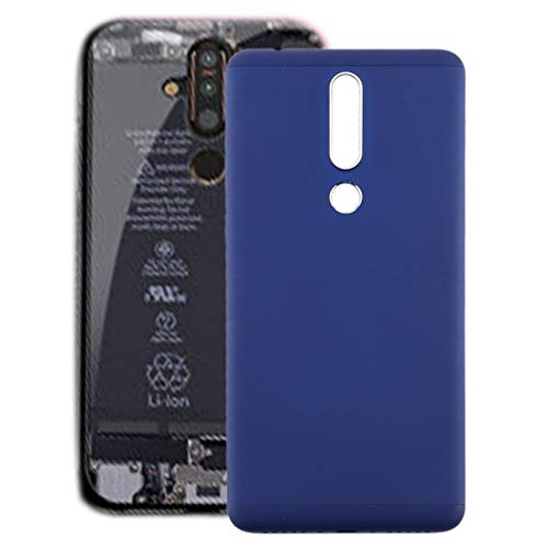 Cache arrière Nokia 3.1 Plus équipé de touches latérales de volume bleues