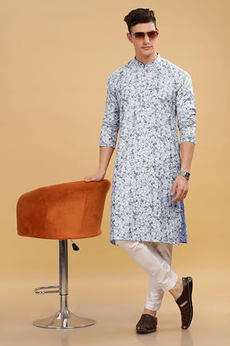 Image of BE ACTIVE Cotton Kurta for Men | Traditional and Stylish Design | Indian Kurta | Full Sleeve Kurta