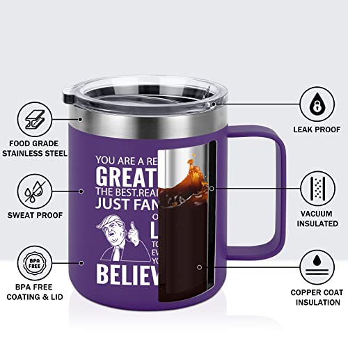 Liqcool Mothers Day Gifts For Mom, Mom Gifts, Birthday Gifts For Mom, Great Mom Coffee Mug, Gifts For Mom From Daughters Sons, Mom Coffee Mug With Lid(12 Oz, Purple) #TOP1