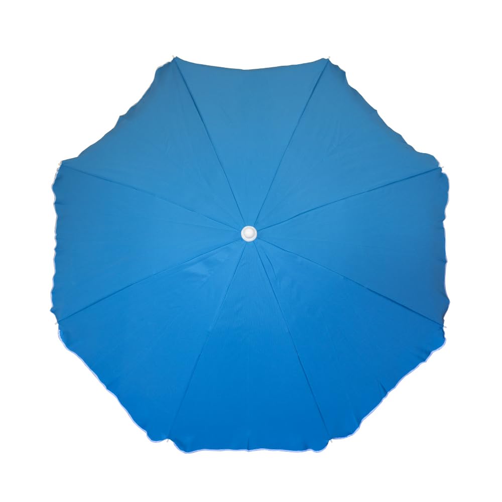 VIRSUS Ombrellone da Spiaggia 950, Diametro 180 cm, Tessuto Poliestere 440 gr, Asta in metallo da 32 mm, 8 Stecche, Snodo Regolabile, Ombrello da Mare con Sacca Tracolla