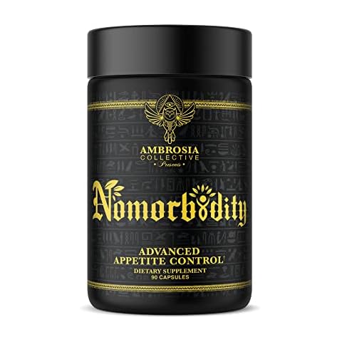 Ambrosia Nomorbidity Advanced Appetite Control & Hunger Management Formula | Appetite Suppressant & Mood Support with KSM-66 Ashwagandha, Garcitrin, and Thinogen Cover
